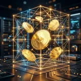 銀行を介さない分散型金融(DeFi)を象徴する、デジタル網に守られた金庫のイメージ