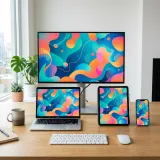 あらゆるデバイスに適応して表示されるレスポンシブデザインの高品質なイメージ写真