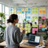 UXの設計とユーザー体験分析を表したテックブログ向けの高品質なイメージ写真