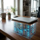 仮想化をイメージしたサーバーラックの写真
