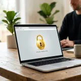 SSLによる安全な暗号化通信を表した高品質なイメージ写真